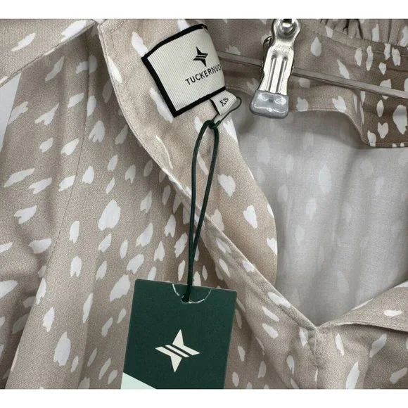 Tuckernuck Antelope Faye Blouse sz XS Swing Top Ruffle Collar Bow Tie Career NWT - Picture 7 of 7